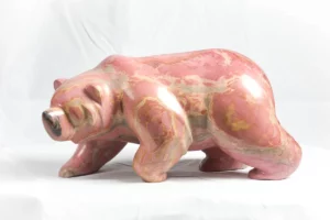 Rhodonite Grizzly Bear