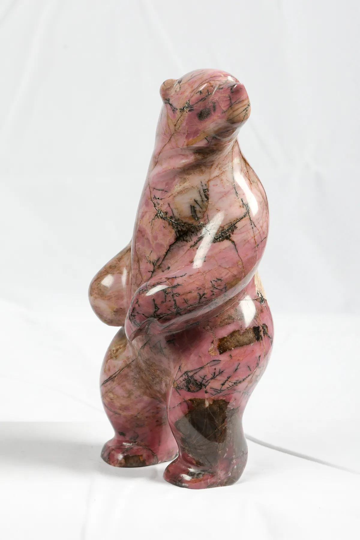 Rhodonite Grizzly Bear