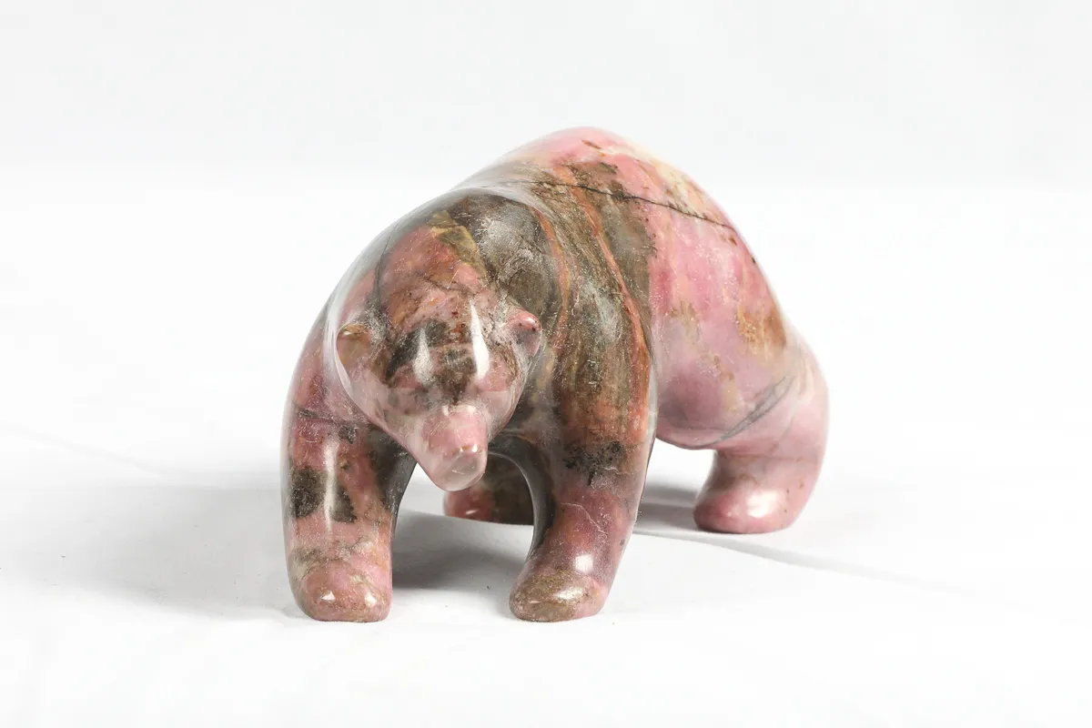 Rhodonite Grizzly Bear