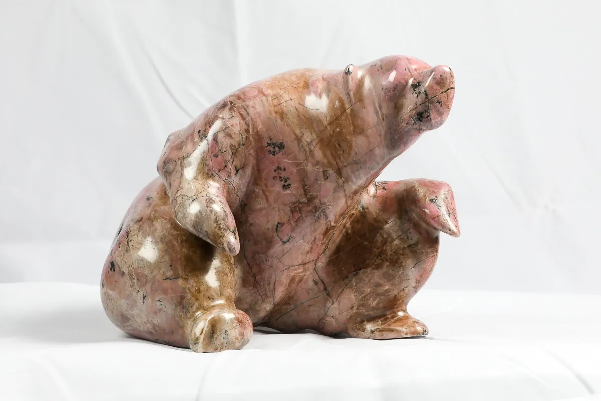 Rhodonite Polar Bear