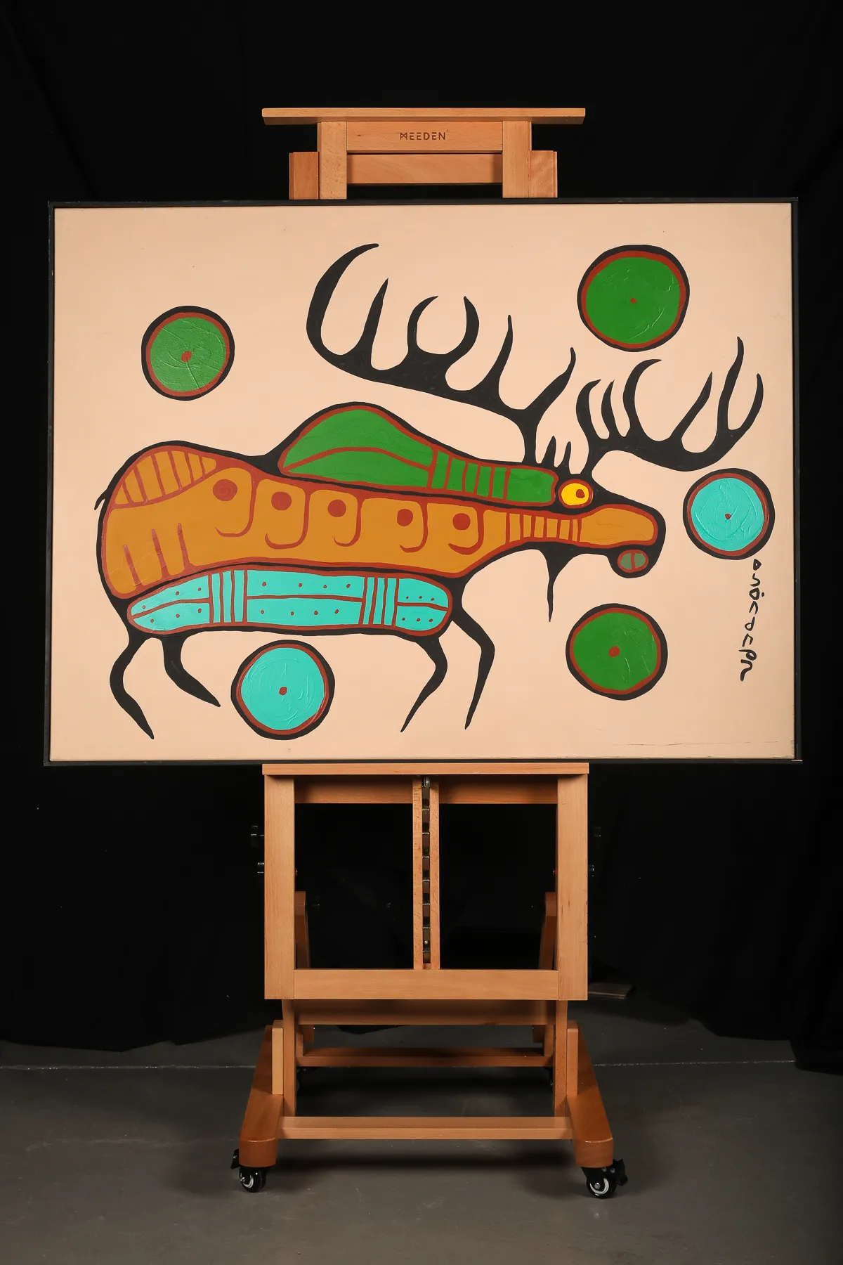 Sacred Moose With Four Season Environment Cycles