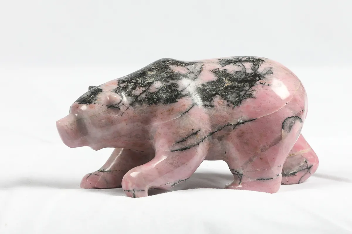 Rhodonite Grizzly Bear