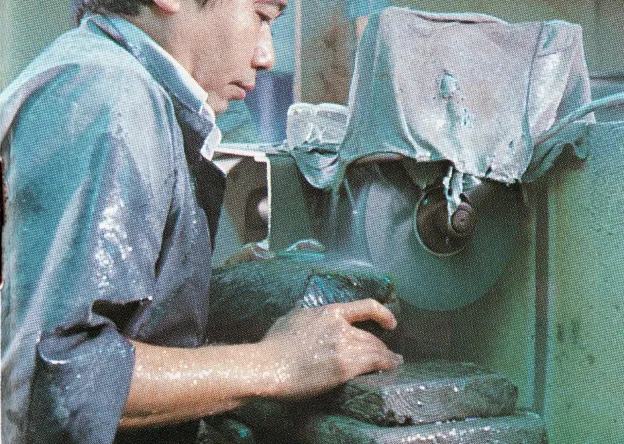 David Wong doing Jade Sculpting