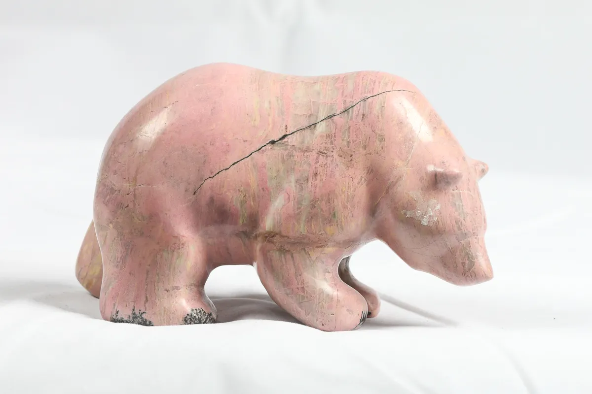 Rhodonite Grizzly Bear