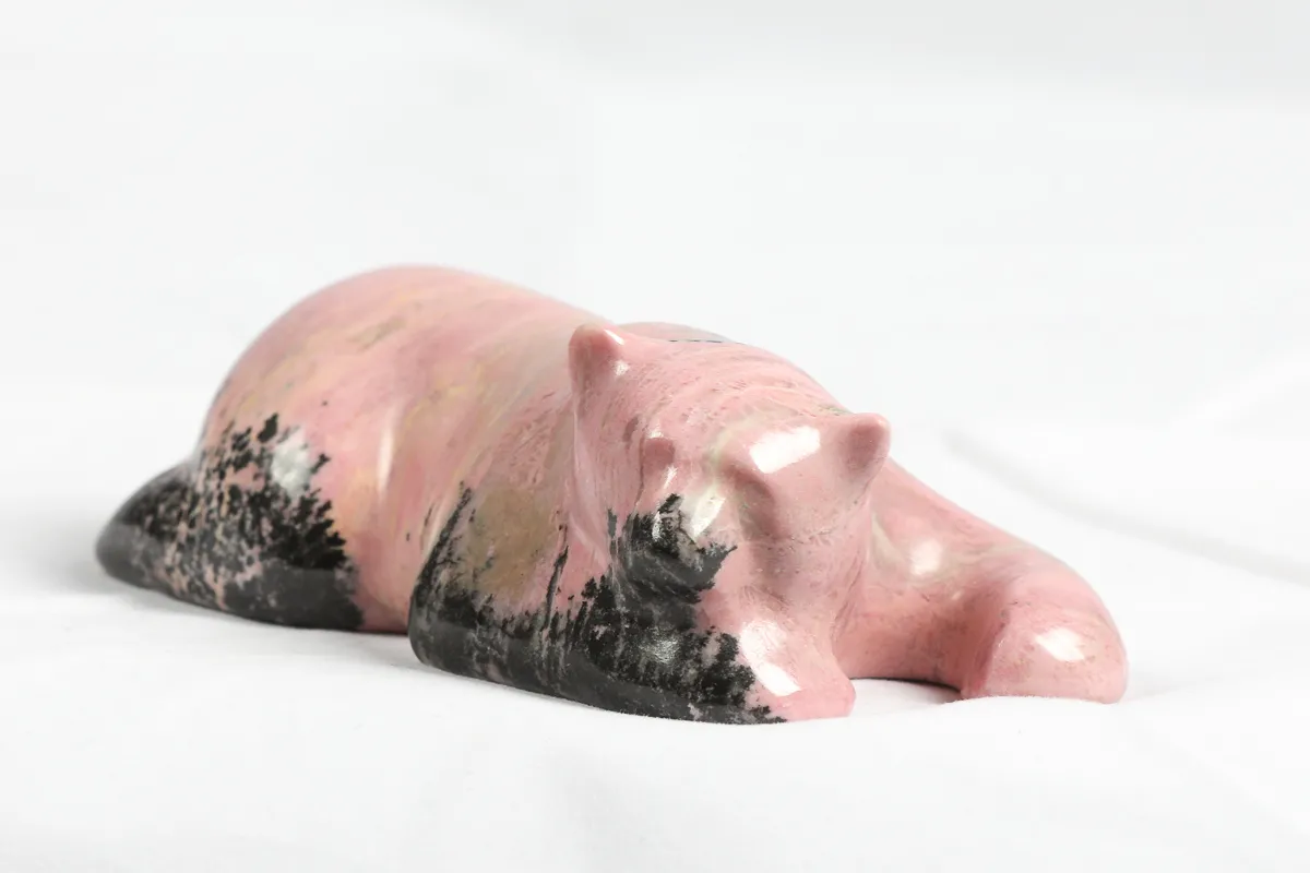 Rhodonite Grizzly Bear